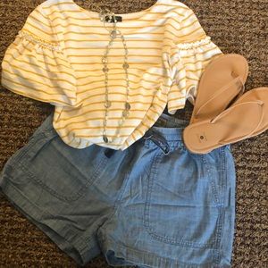 J Crew Point Sur Chambray Shorts XS